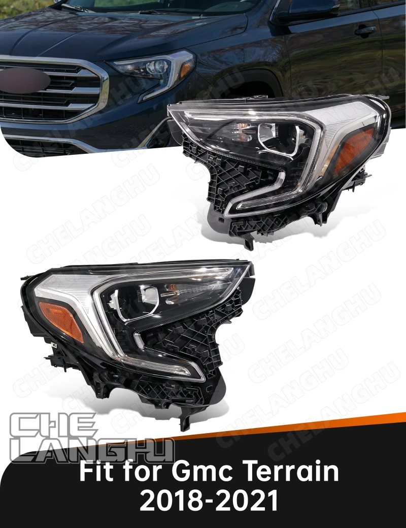 

HID Headlight For GMC Terrain 2018 2019 2020 2021 Front Headlamp Without Bulb Indicator Light Car Accessories 84815558 GM2503475