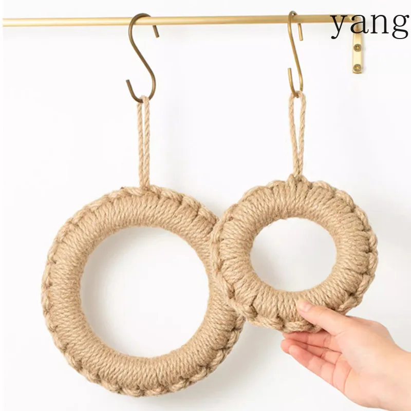 LMM woven placemat home dining room hand woven cotton thread round pot