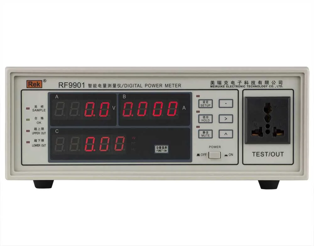 RF9901 300V 20A 6KV 45-65Hz Wattmetro digitale di alta qualità Misuratore di energia Misuratore di potenza Watt Tensione Misuratore di potenza CA