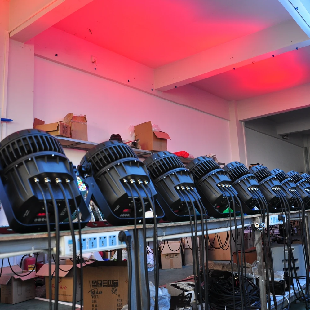 TIPTOP Stage Light TP-P81 18x18W Waterproof Led Par Cans RGBWAP 6IN1 LED TV Studio Wash Light DMX512 Spot Beam