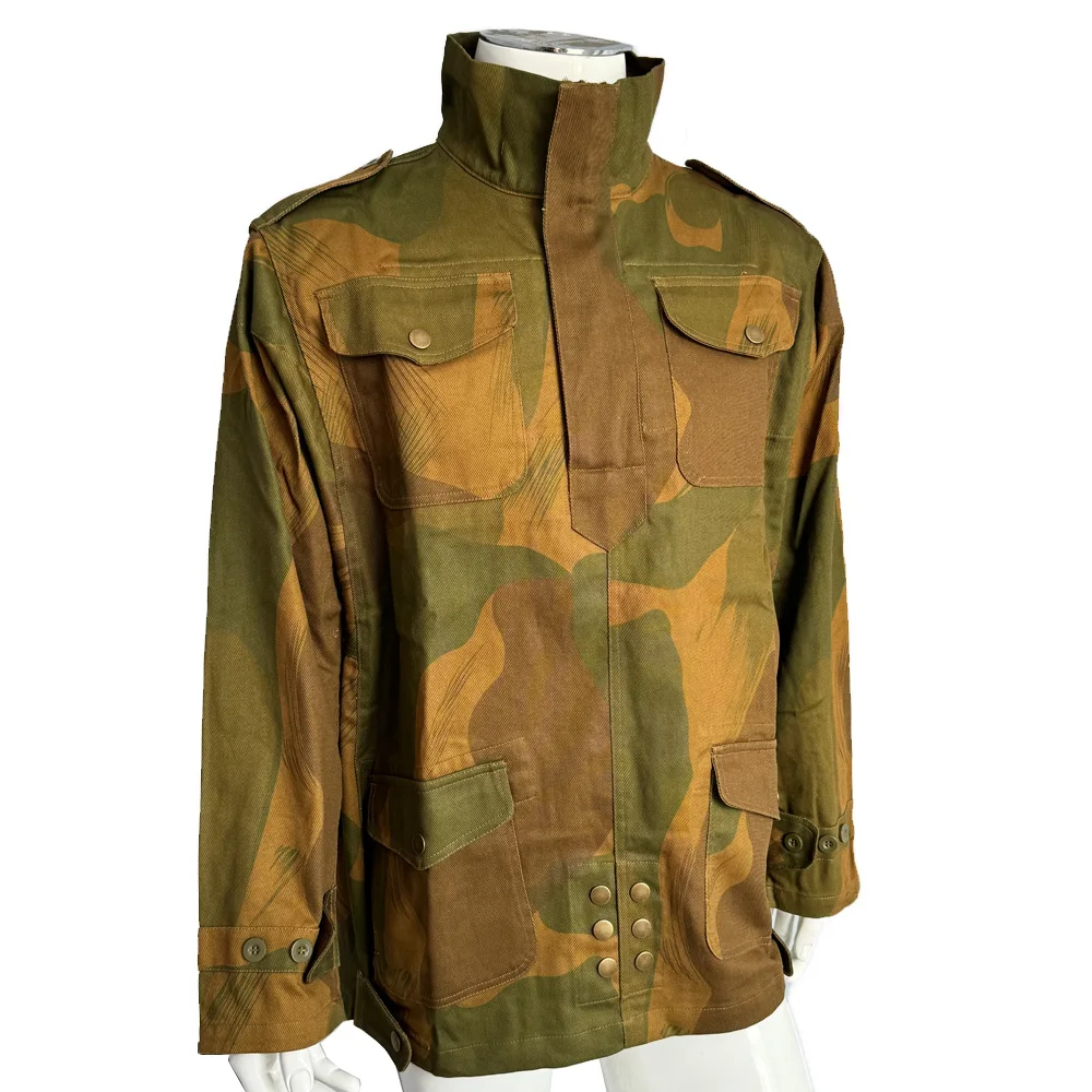 WW2 UK Paratrooper Smock Denison Version 1944 Early Stage Retro Jacket,  Camo Shirt, Protection Shirt