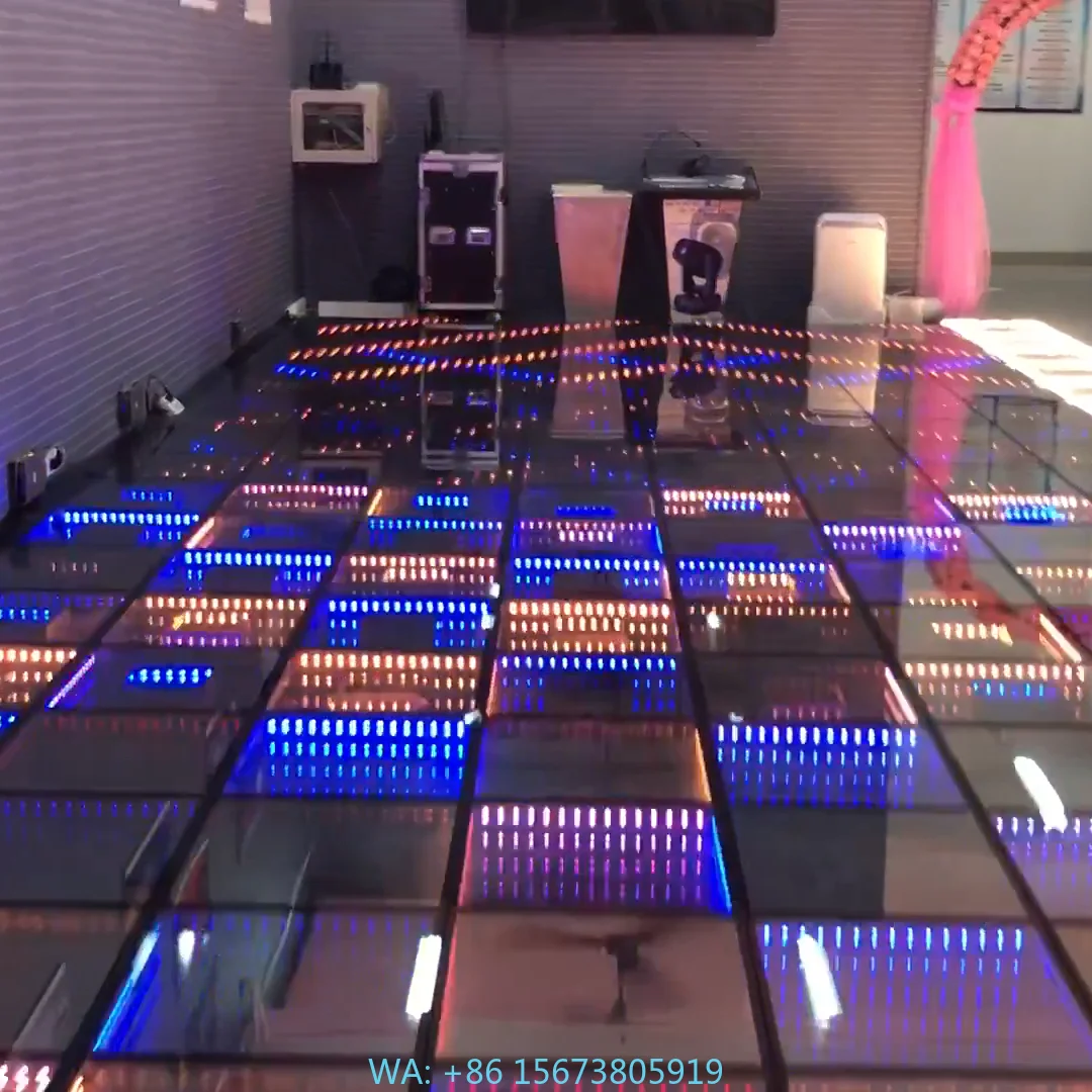 

Portable Ktv Disco Kids Led Infinity Mirror Dance Floor Mat for Sale