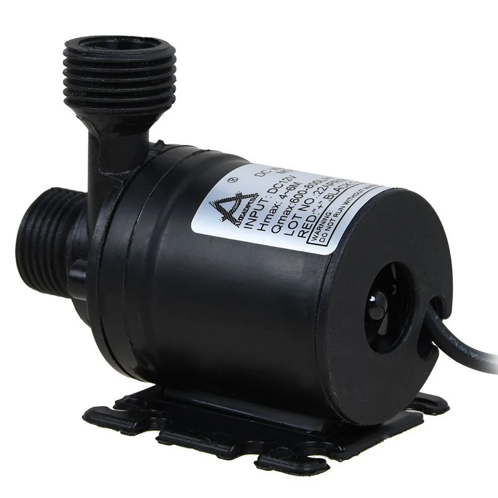 

Garden High Pressure Pump DC 12V Submersible Pump 800L/H Brushless Water Pump IP68 Waterproof Low Noise High Performance Lift 5M