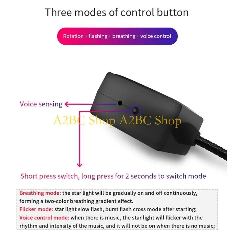 

A2BC Mini USB LED Night Lights Car Interior Lamp Auto Decoration Lighting LED Bulb