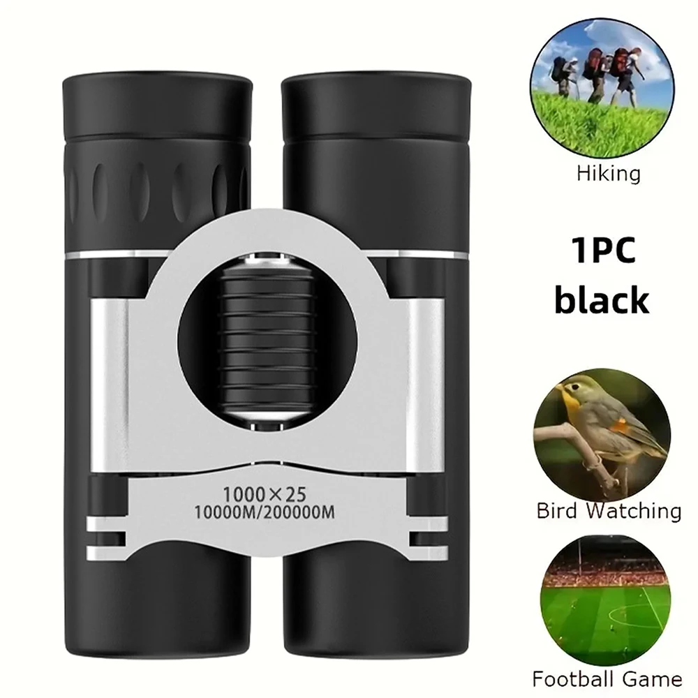 Collapsible Pocket Binoculars Multifunctional Portable Mini 8x HD Handheld Binoculars for Outdoor Hunting Camping Travel