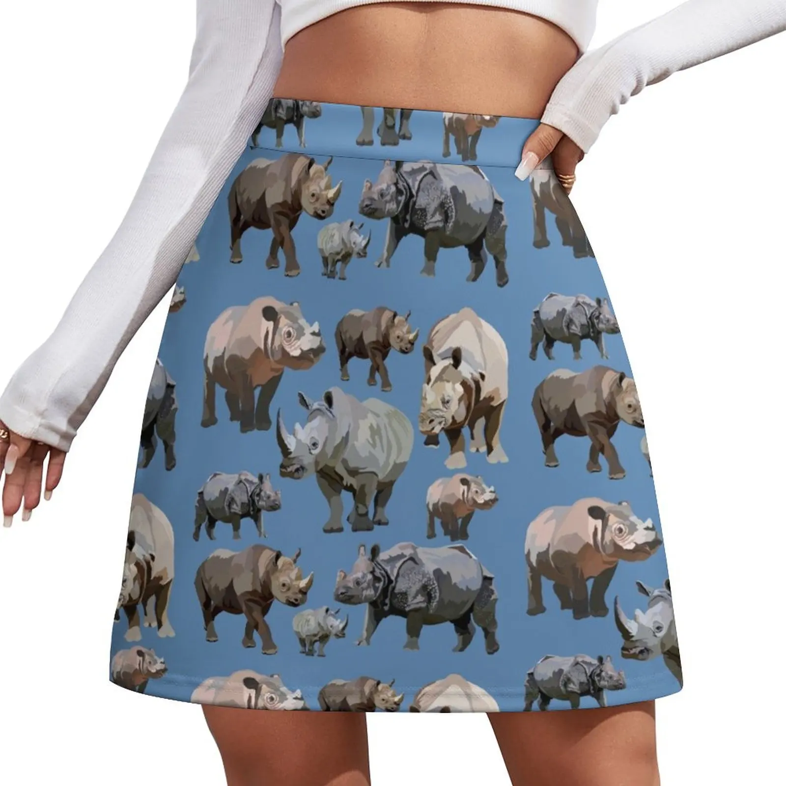 Rhino Species Mini Skirt Sexy mini skirt women's clothing korea stylish Mini Skirt