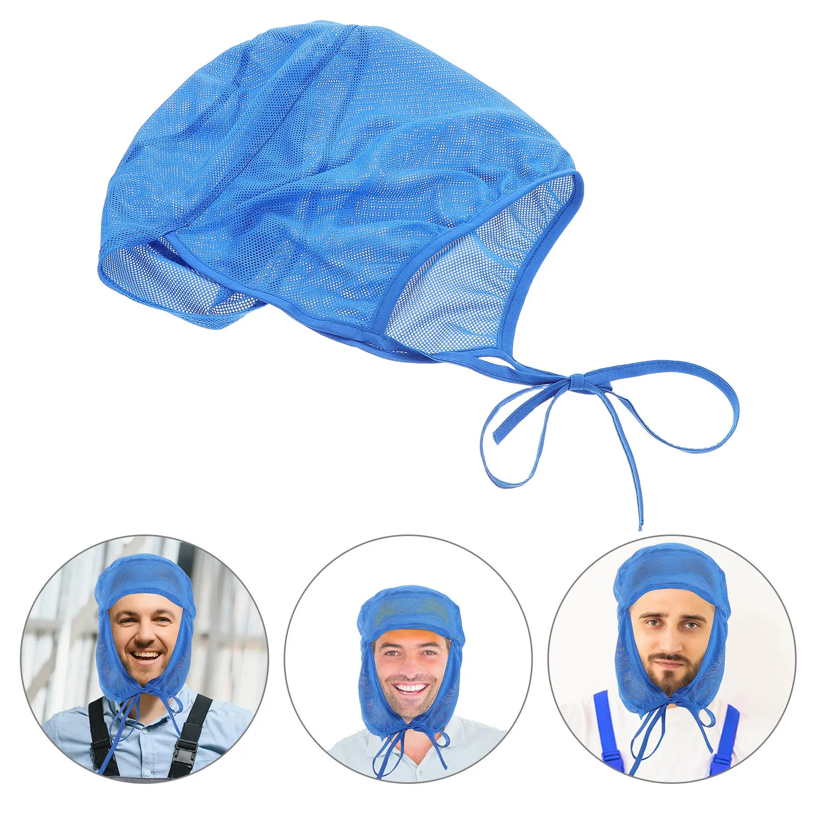 Adjustable Workshop Breathable Mesh Cap Unisex Food Service Hat Hair Net Prevents Hair Fall Reusable Washable for Factory