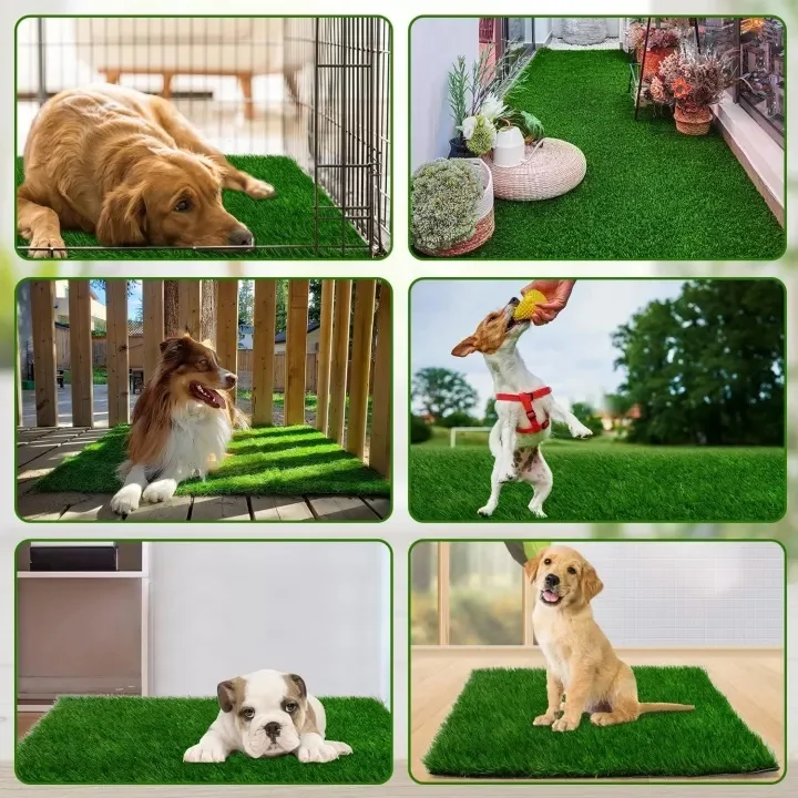 Waschbare Hundematte für den Haushalt, wiederverwendbare Kunstgrasmatte für Haustiertraining, geruchskontrollierende, leicht zu reinigende Urinmatte für rutschfesten Gebrauch. – Detail 13