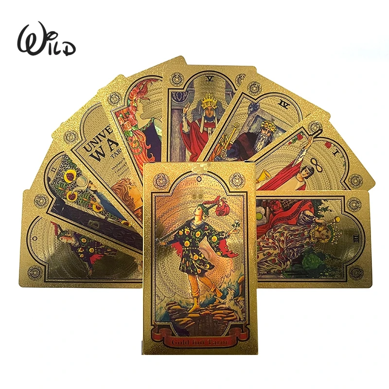 Oraculos in Spanish Portuguese Tarot Cards Tarot In Spanish with Instruction Book Tarot Decks Board Game in Spanish Gold Tarot