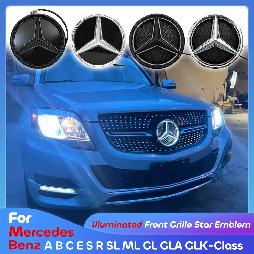 

Front Grille Star Badge OEM Emblem Chrome Silver For Mercedes Benz W176 W246 W205 W212 W207 W217 W251 R231 W166 X166 X156 X204