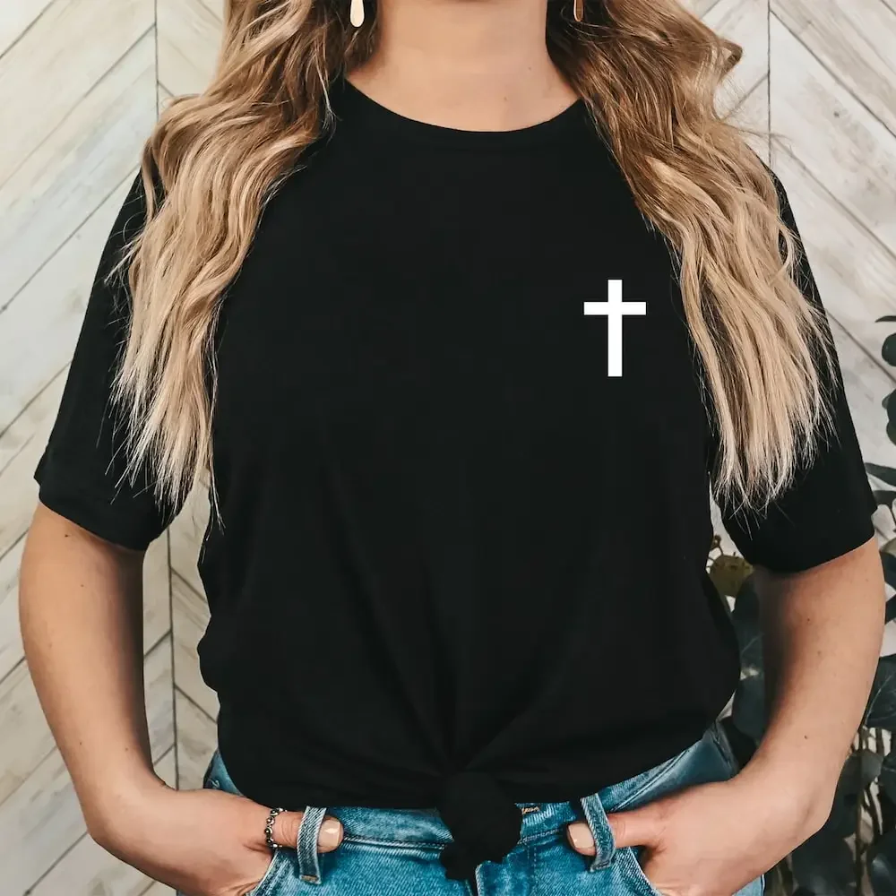 Cross T Shirt Christian Jesus Religious S Bible Verse Motivational Ok