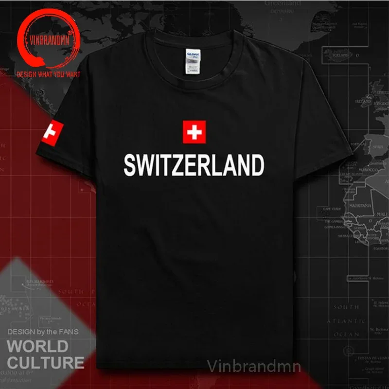 Swiss Confederation Switzerland T shirt man 2022 t-shirt nation team cotton tee fans country CHE CH Confoederatio Helvetica Tops