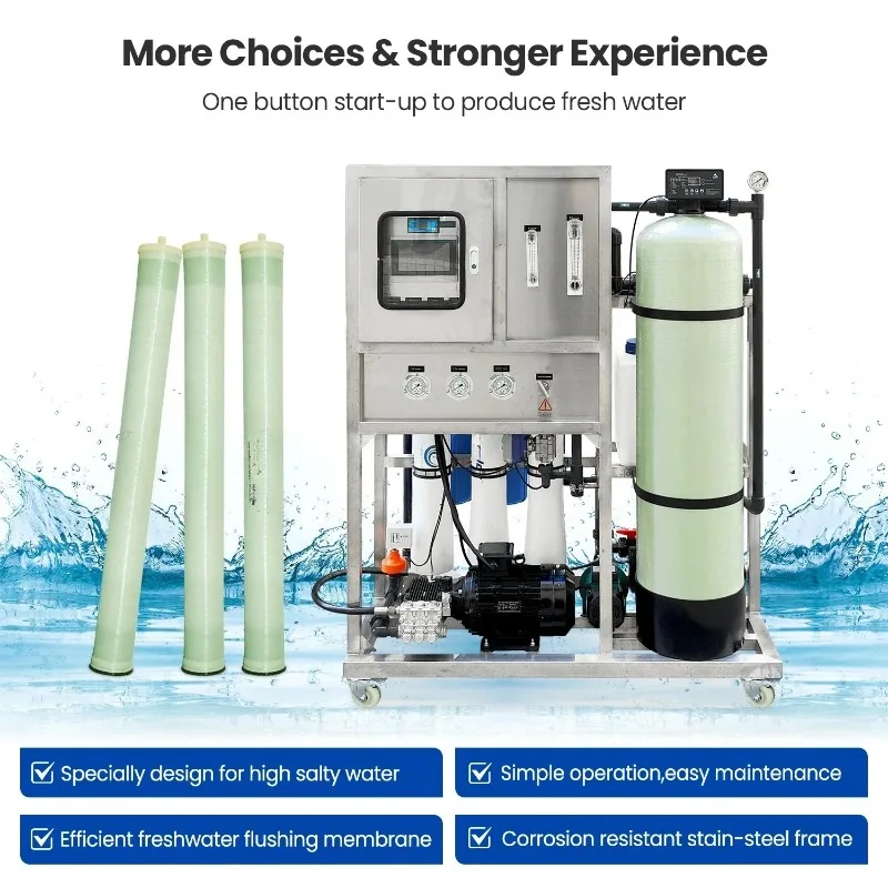 Cost-Effective RO Filtration For Remote Industry Applications Small Seawater Desalination System(Not final price)