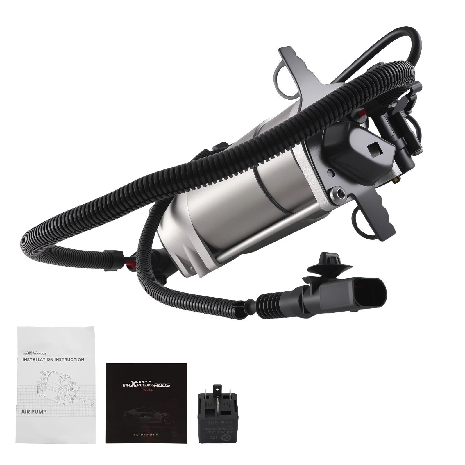 

Компрессор для пневмоподвески, двигатель 6/8 цилиндров 4E0616007 + реле для Audi A8