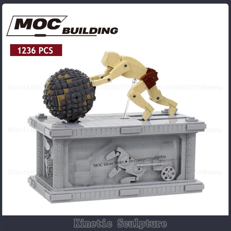 MOC Building Blocks GBC Module Kinetic Sculpture Model Motor Machine Technology Bricks DIY Assembly Creative Toy Collection Gift