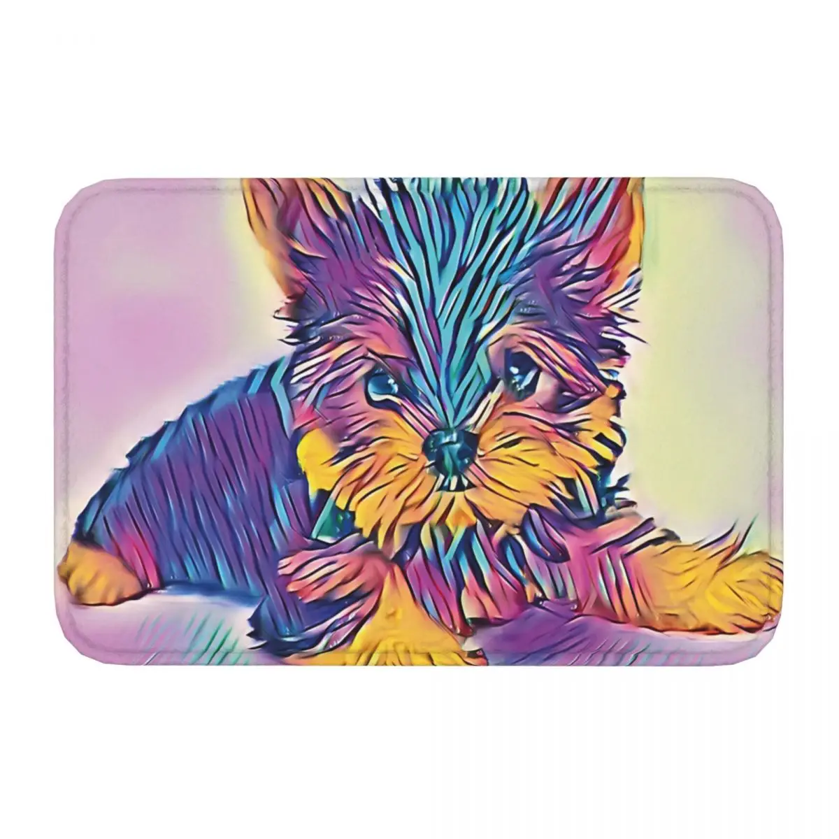 Yorkshire Terrier Bath Mat Filhote Doormat Kitchen Carpet Balcony Rug Home Decor