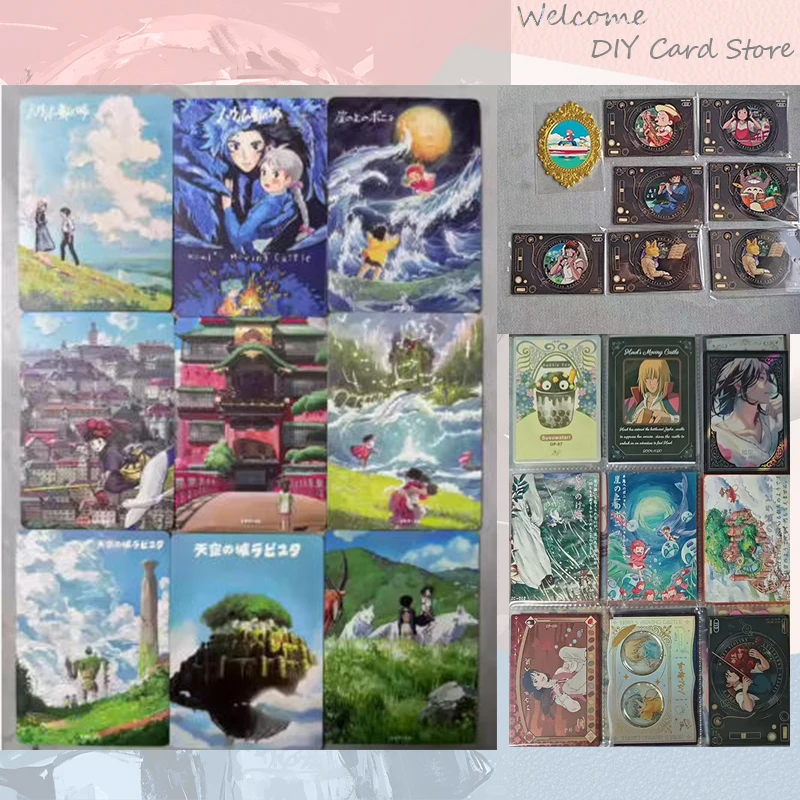 Cartes de collection Spirited Away Ponyo, cartes émaillées, cartes peintes à l'huile, cartes musicales ZP SC GSE OP SLP, inspirées de l'histoire des déesses de l'anime japonais