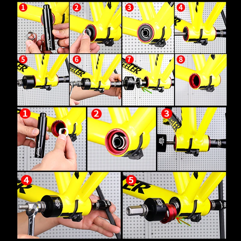 MUQZI Bottom Bracket Tool Kit For BB86/BB30/BB91/BB92/PF30 Bottom Bracket Remover Bearing Install Removal Press-in Tool