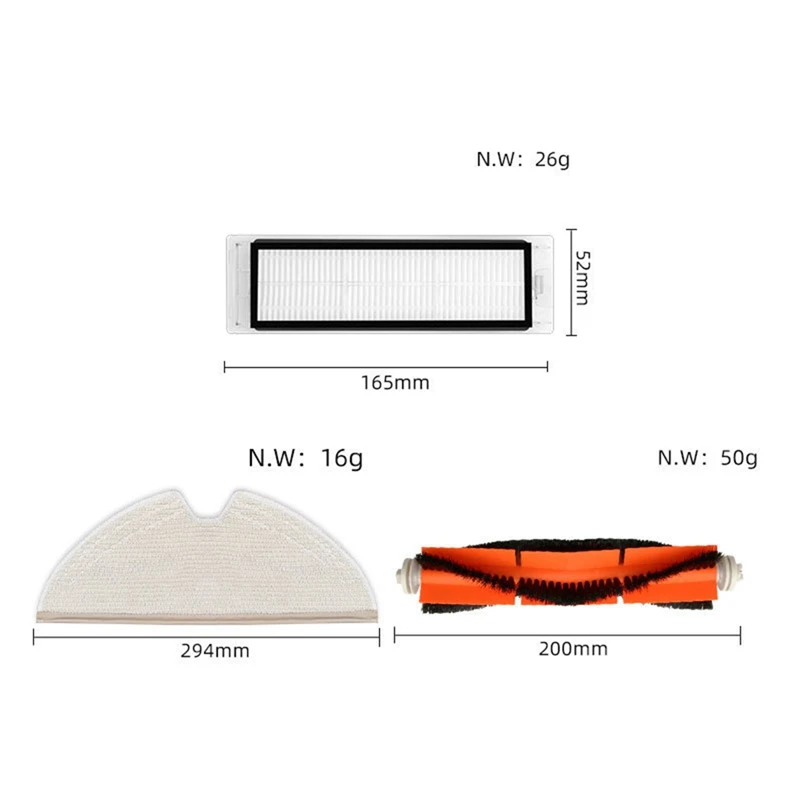 Kit de vadrouille de filtre Hepa de brosse latérale principale, aspirateur Xiaomi Mi 1 S, robot Roborock S50, S51, S55, Dock T4, T6, T60, T61, T65, pièces en promotion