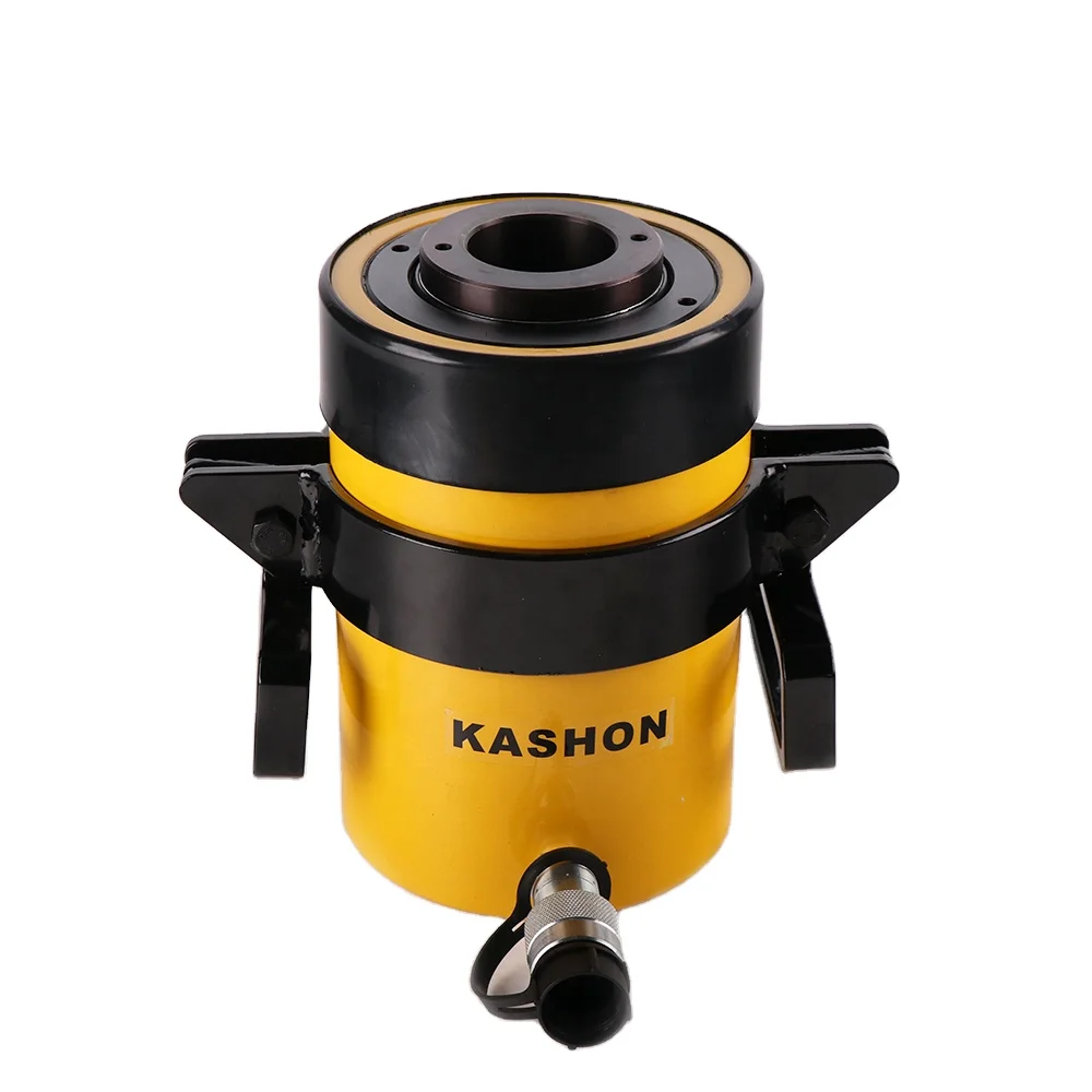 KSRCH-603 60 Ton 76 mm Stroke Center Hole Hydraulic Jack With Handle