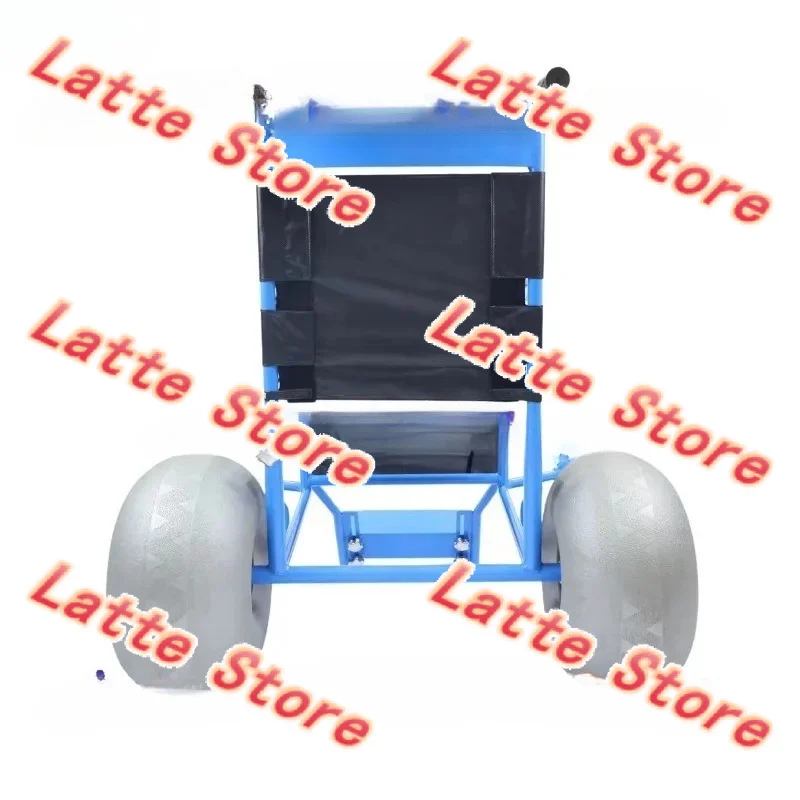 All Terrain Adult Mobility Wheelchair Equipped With Large Balloon Wheels For Beach Soft Sand Use