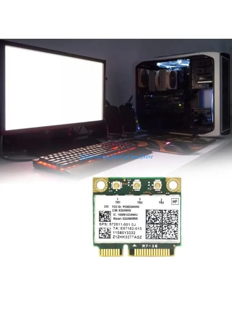 H9eb 6300agn بطاقة لاسلكية 2.4G+5G 450M+450M بطاقة WIFI لـ Y460 Y560 Y470 Y570 x201 x220 x230 محول الشبكة