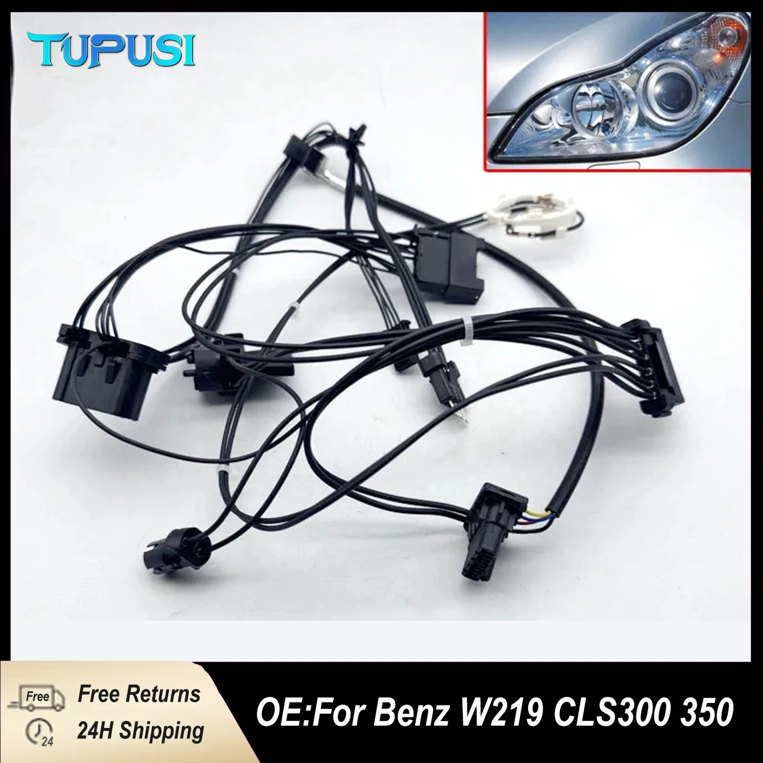 

Headlight Internal Wiring Harness For Mercedes Benz W219 CLS300 CLS350 Compatible Wiring Loom for Headlamp Assembly With AFS