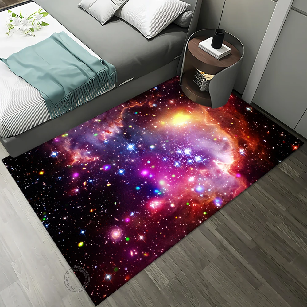 Naked Eye 3D Earth Planet Pattern Carpet For Living Room Bedroom  Door Mat Bath  Leisure  Home Decor