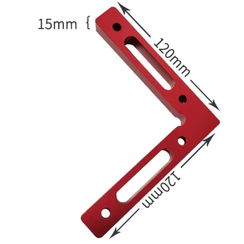 2 Stück 90-Grad-Positionierung, quadratisch, rechtwinklige Klemme, Aluminium-L-Block mit Skala, Holzbearbeitungs-Klemmwerkzeug für Bilderrahmen, Box Drawe