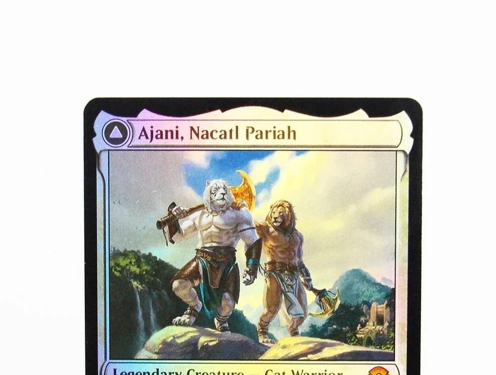 홀로(Ajani, Nacatl Pariah) TCG 마법 카드 게임 최고 품질 프록시 플레잉 카드 보드 게임 트레이딩 카드 프록시