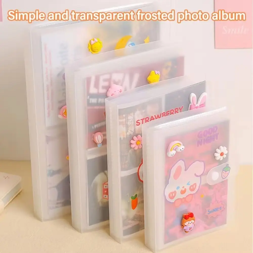 1Pcs New Collect Book Photo Album PVC Transparent Picture Card Holder 3/4/5/6/7 Inch 80/160 Slots Photocard Holder Idol Star