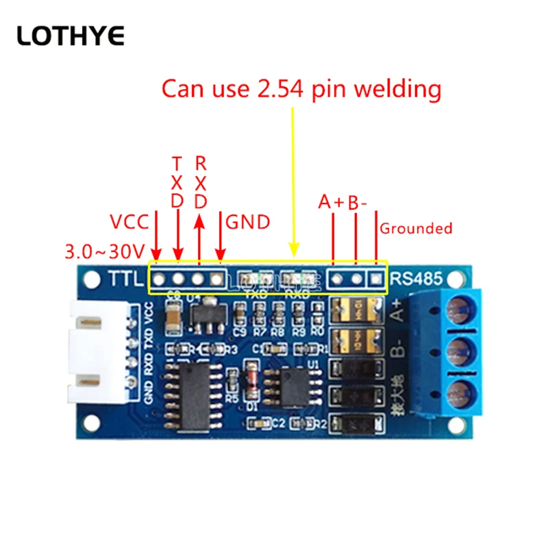 TTL Serial Port to RS485 Converter Board Module Hardware Automatic Control Converter Module For Arduino Microcontroller