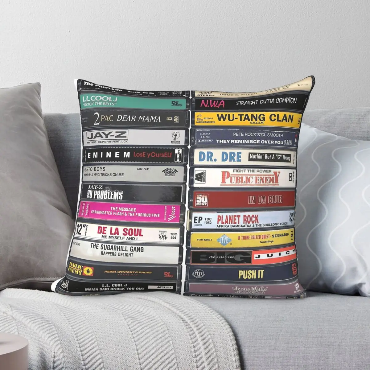 Hip Hop Anthems Tracks Square Pillowcase Polyester Linen Velvet Creative Zip Decor Pillow Case Home Cushion Cover 18