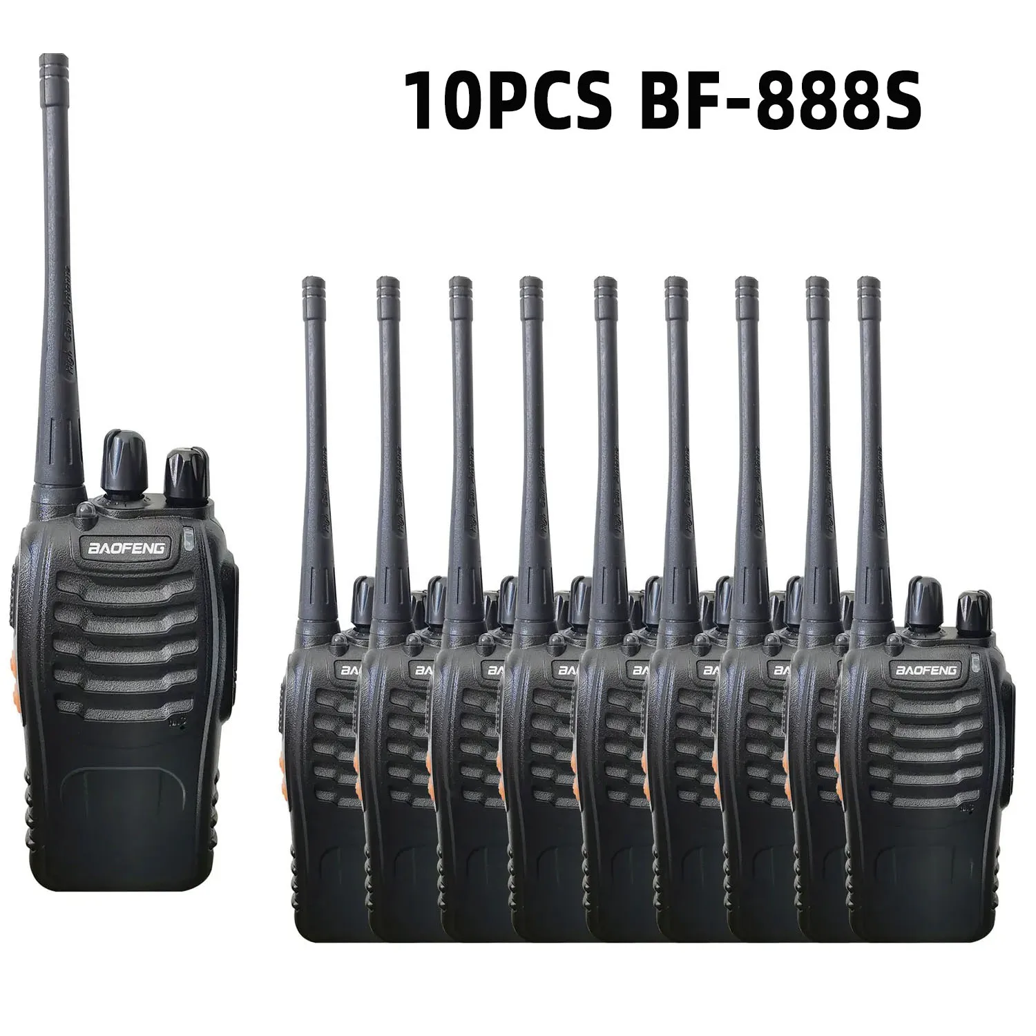 2pcs/4pcs/6pcs/10pcs Original Baofeng BF-888S WalkieTalkie UHF400-470MHz Two Way Radio For Hiking and Driving Tour Mall Hospital