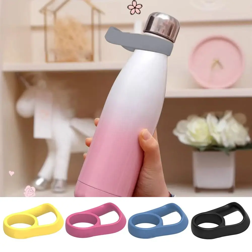 New 37mm Water Bottle Handle Strap Silicone Vacuum Cup Sports Water Bottle Holder Handle Carrying Rope Outdoor