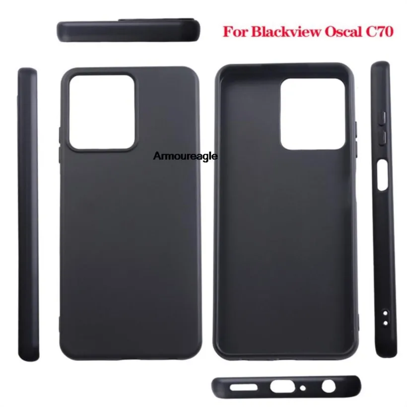 black guard on for blackview oscal oscal c70 soft tpu silicone phone case for black view bv oscalc70 protective shell cover