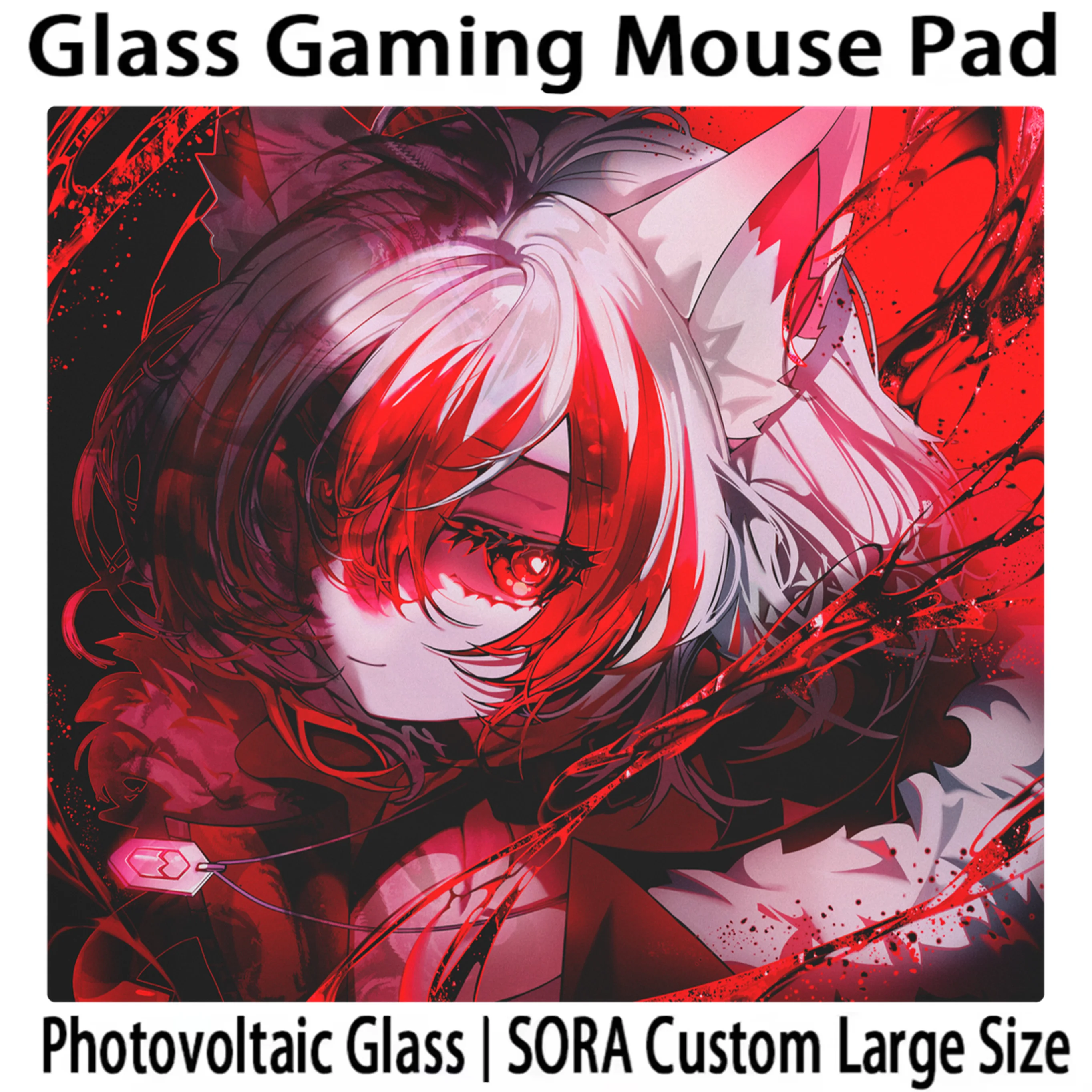 R-REJECT ORBIT Syusetu Kohaku Glass Mouse Pad AMBER Limited Edition SORA YUME Desktop Mat FPS Custom Office Gaming Mousepad
