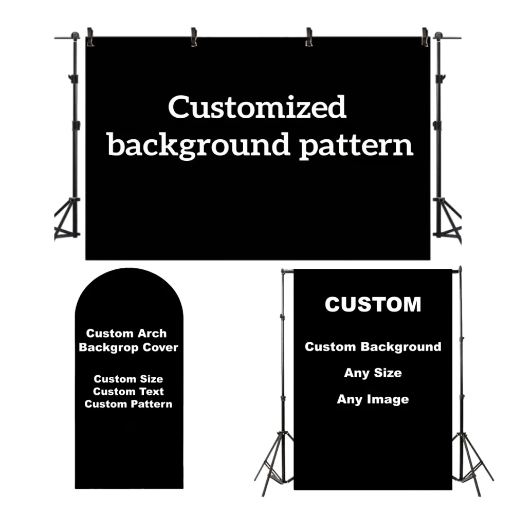 Custom Backdrop Arch Square Birthday Decorations Wedding Party Portrait Photography Background Studio Wallpaper