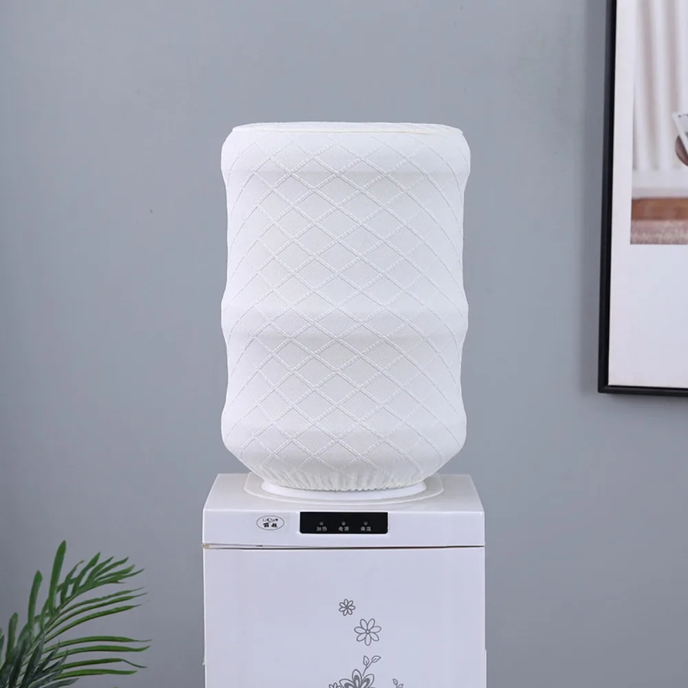 

Dust-proof Water Dispenser Cover Solid Color Reusable High Stretchy Elastic Barrel Cover Durable Elastic Fabric