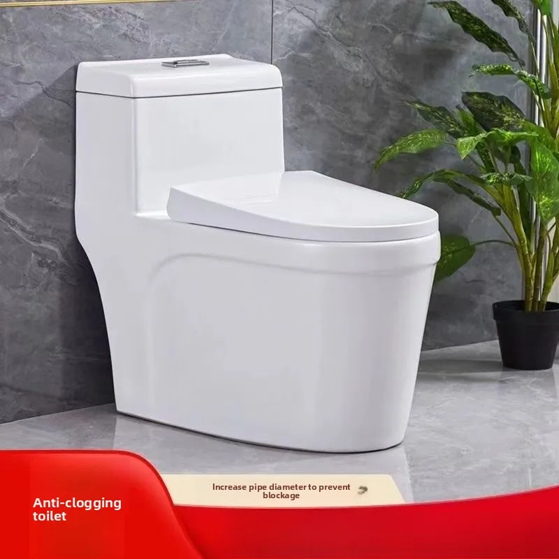 Ceramic toilet One-piece siphon toilet Flush toilet