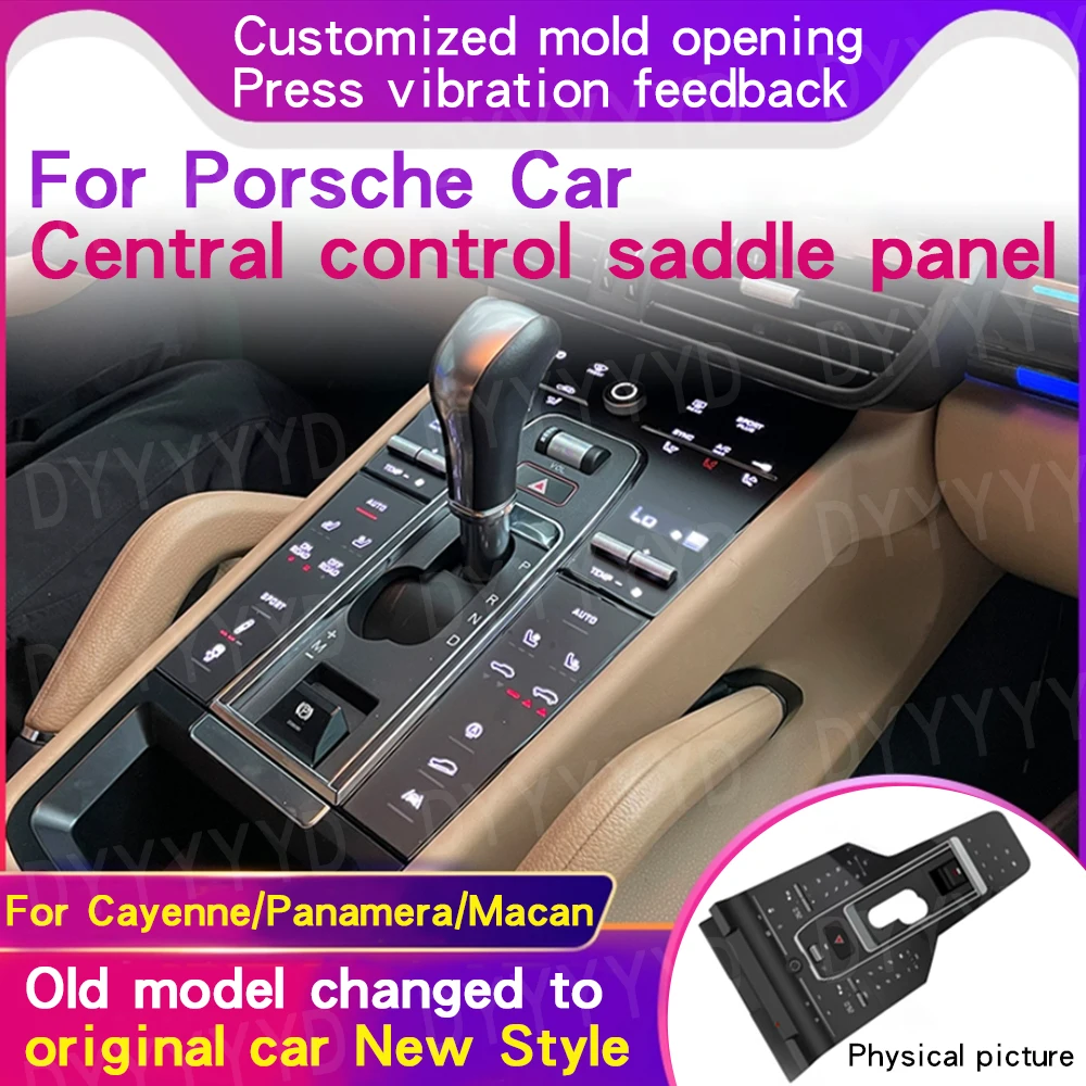 

New Center Console Gear Shift Panel Upgrade For Porsche Cayenne Panamera For Macan ccessories Easy Installation Petrol Diesel