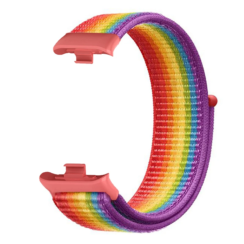 حزام حلقة من النايلون لساعة Xiaomi Redmi Watch 4 سوار بديل كوريا رياضي أصلي قابل للتنفس mi band 8 pro Band Accessories