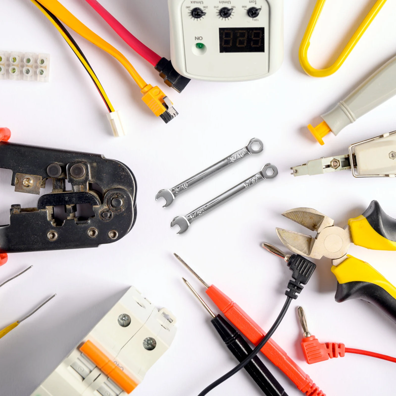 

10pcs Mini Set Steel Spanner For Home Repair Auto Maintenance Small Equipment Pocket Wrench Fixing Pocket Wrench Kit