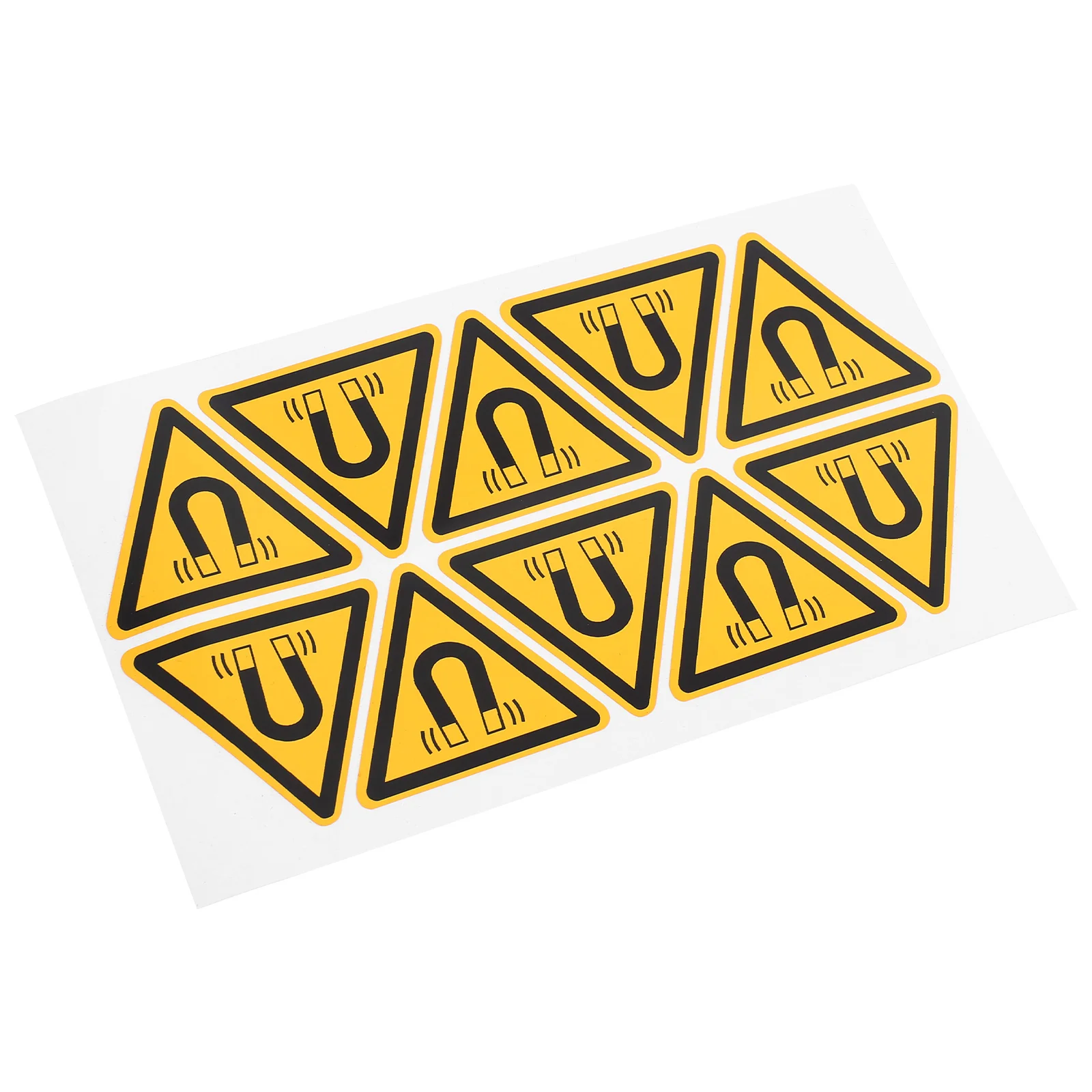 

10 Pcs Label Sticker Magnetic Field Identification Work Stickers Paper Safety Signs