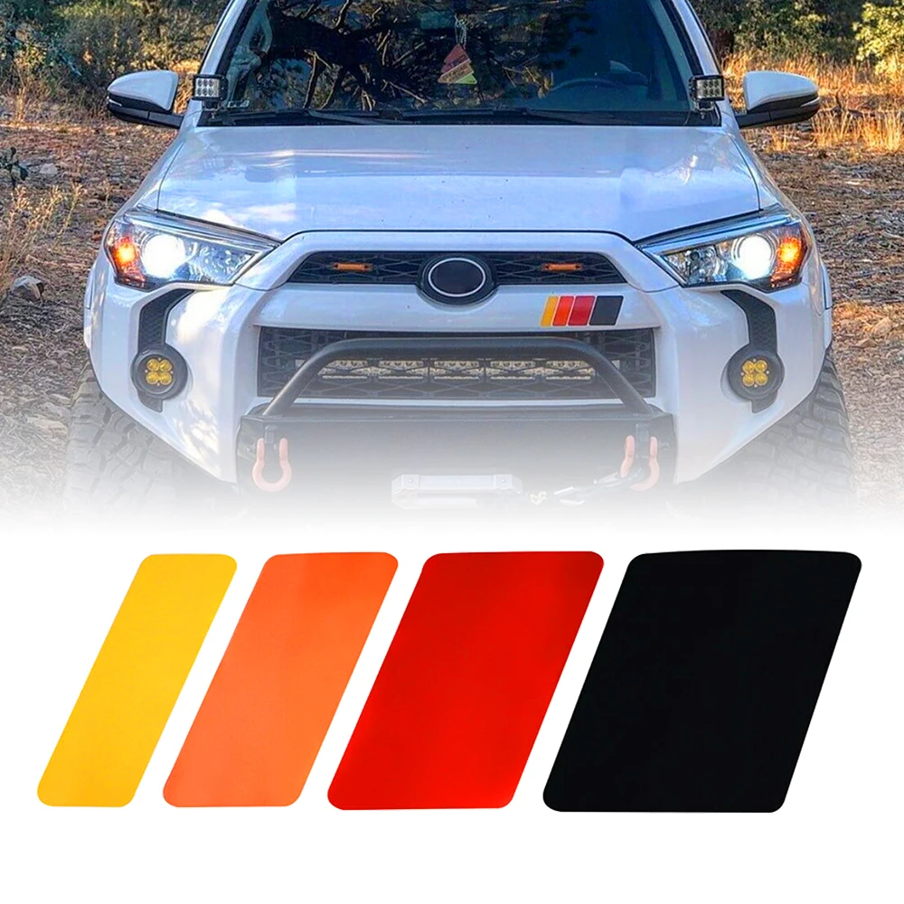 Fit For Toyota Tacoma Tundra 4Runner RAV4 Hilux Highlander Sequoia Land Cruiser Car Accessories Four-Wave Stripe Decal Sticker