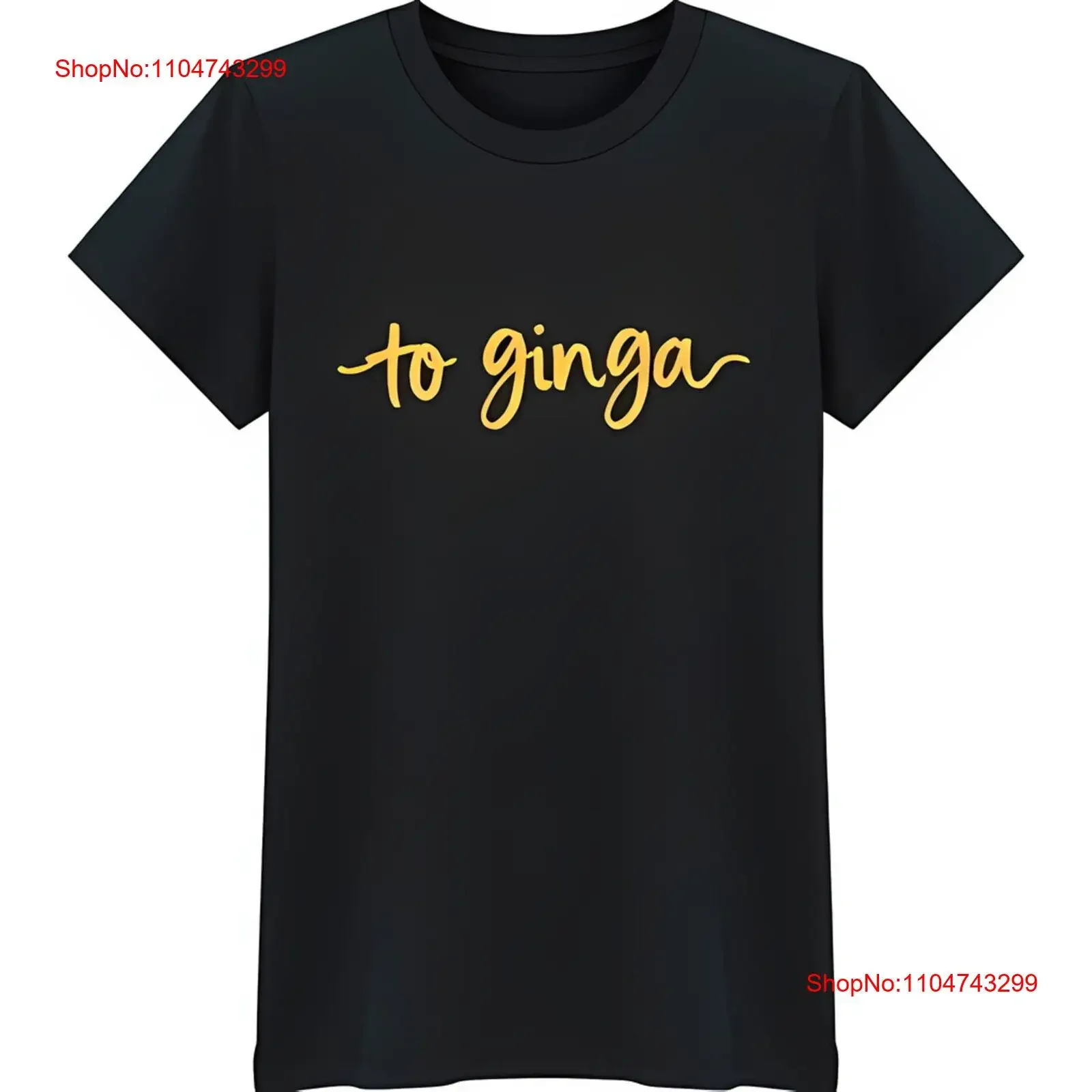 

Стильная черная футболка с надписью «To Ginga» в золотом курсивом минималистском стиле с вырезом в винтажном стиле, модная унисекс, мягкая графика для мужчин