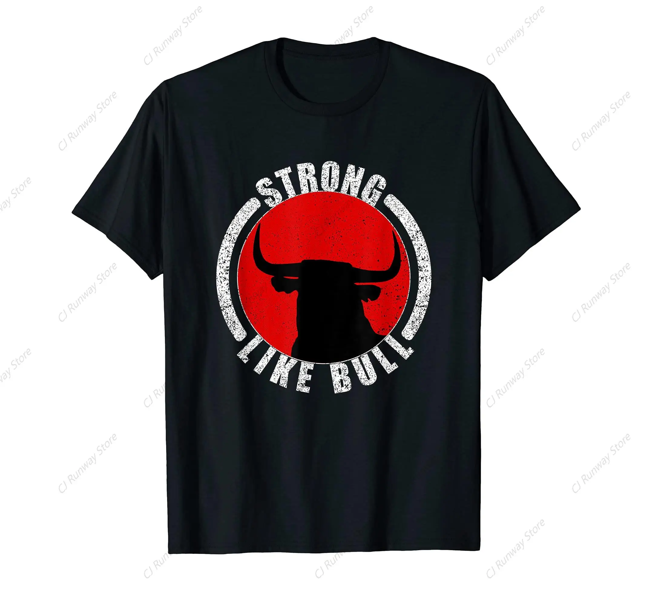 Strong Like Bull Bodybuilding & Power Lifting T-Shirt T Shirt Women Men’s T-Shirt 100% Cotton Streetwear Tshirts Clothes