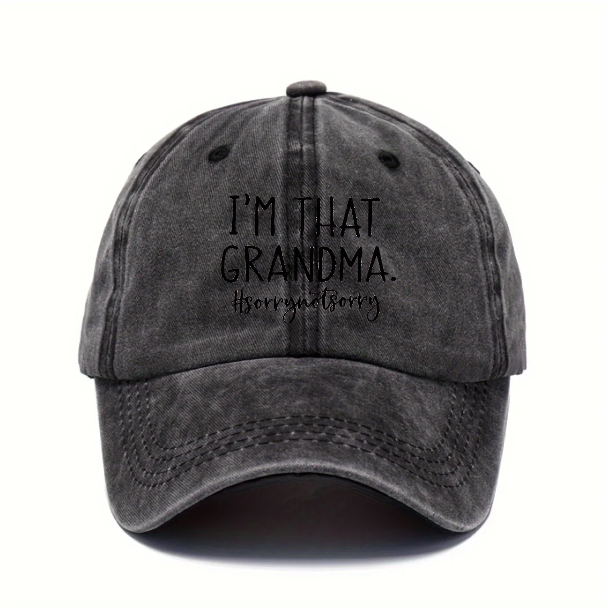 Adjustable Baseball Cap - Lightweight and Breathable, with Embossed Design Featuring the Text 