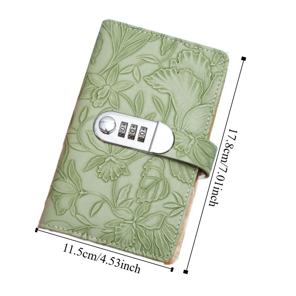 Carpeta de ahorro de dinero de 50 hojas, manual de ahorro de flores en relieve, carpeta de presupuesto con cerradura, sobres para efectivo, libro de cuentas recargable