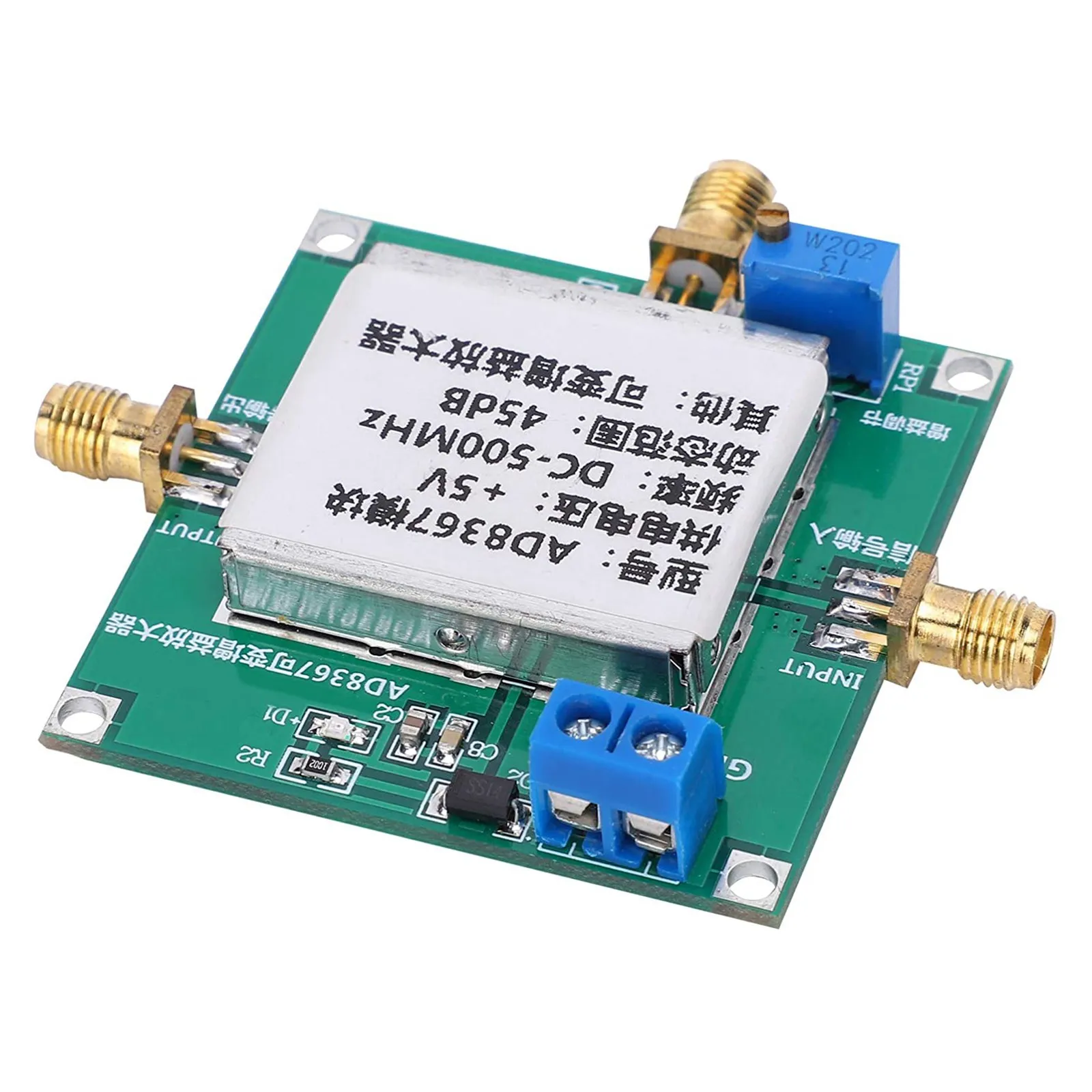 Signal Amplifier Module,AD8367 Module DC-500MHz 45DB Variable Gain Amplifier Signal Module for Ham Radio Amp